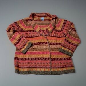 RARE Stunning Vintage Ladies Long Sleeve Cardigan XL by SoBlue Sigrid Olsen